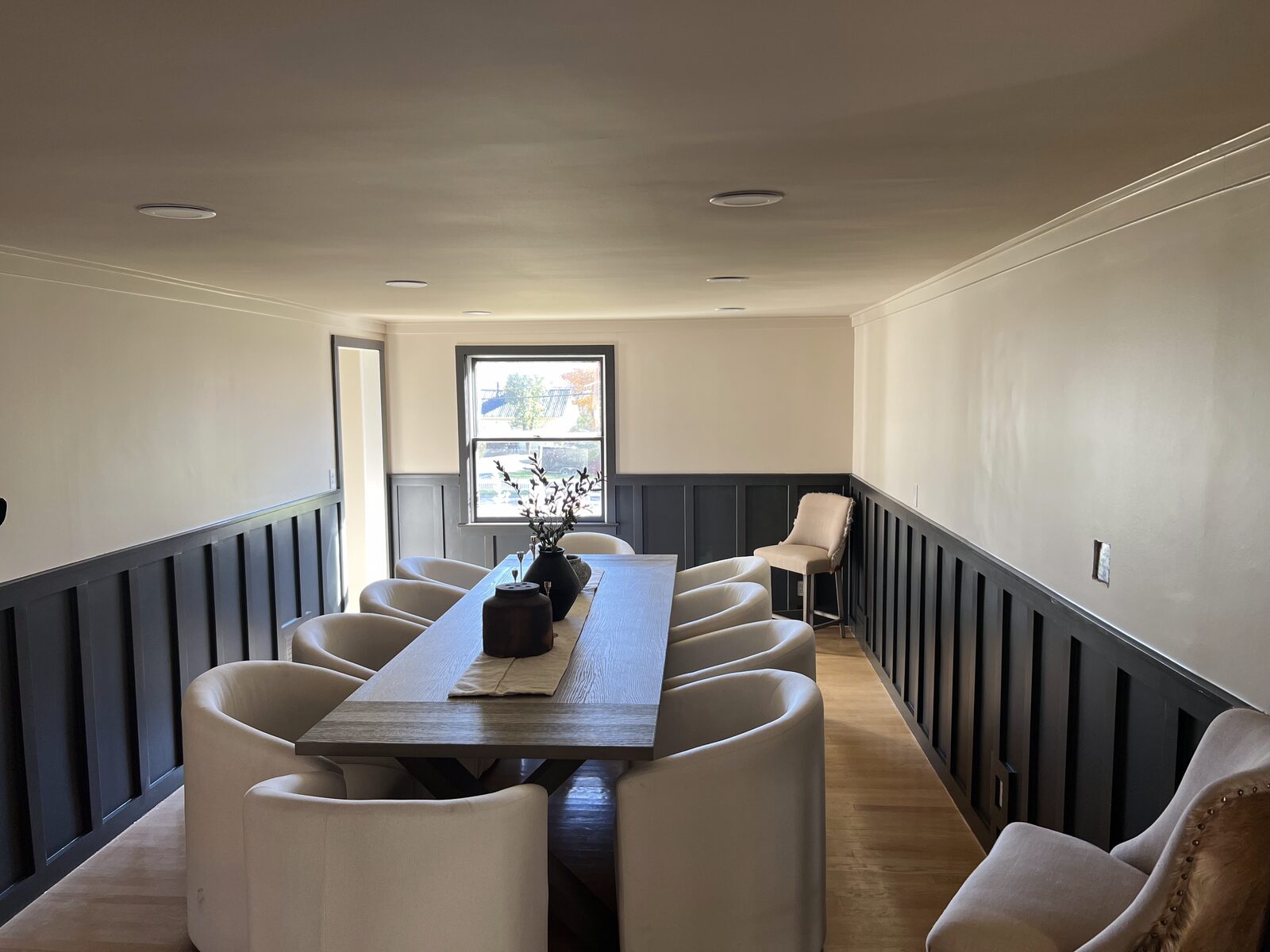 Open-concept living and dining